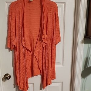 Faded Glory Women's Cardigan in Vibrant Orange